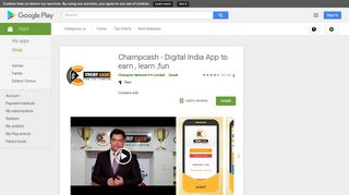 Champcash - Digital India App to earn , learn ,fun - Apps on Google ...