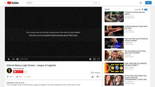 Infernal Nasus Login Screen - League of Legends - YouTube