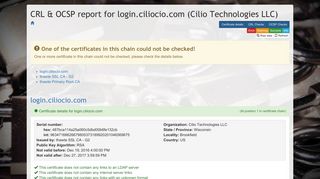 login.ciliocio.com (Cilio Technologies LLC)