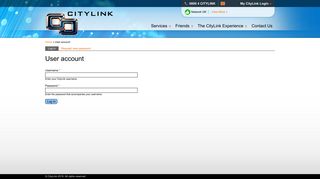 User account | CityLink