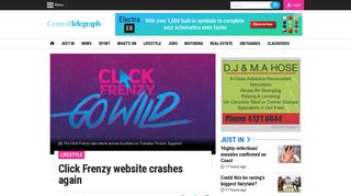 Click Frenzy website crashes again | Central Telegraph