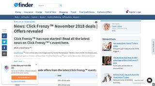 Click Frenzy November 2019 : List of sales | finder.com.au