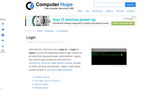 What is a Login? - Computer Hope