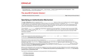 Specifying an Authentication Mechanism (The Java EE 6 Tutorial ...