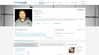 Rajesh Tiwari-Consultancy Head in Login Consultancy.com