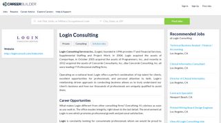 Work at Login Consulting | CareerBuilder