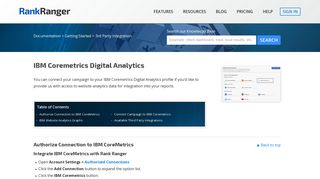 IBM Coremetrics Digital Analytics | Rank Ranger