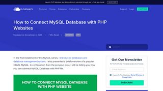 How to Connect MySQL Database with PHP Website - Cloudways