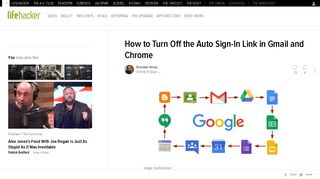 How to Turn Off the Auto Sign-In Link in Gmail and Chrome - Lifehacker