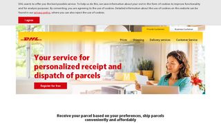 Customer account - Your service for personalized receipt and ... - DHL