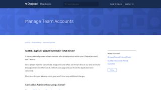 Manage Team Accounts – Dialpad
