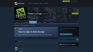 how to sign in dota lounge :: Dota2 Lounge - Steam Community