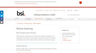 Online training | BSI Canada - BSI Group