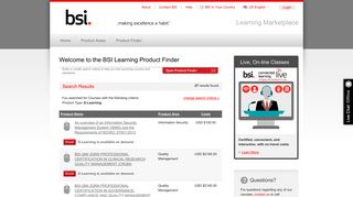 Elearning - Quality Management Training Solutions from BSI