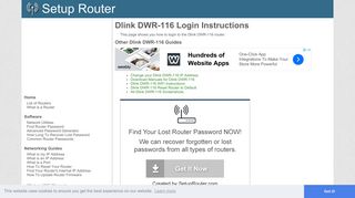 How to Login to the Dlink DWR-116 - SetupRouter