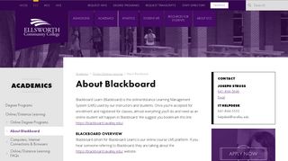 About Blackboard - Ellsworth Community College