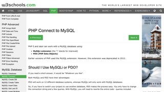 PHP Connect to MySQL - W3Schools