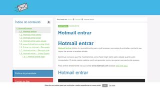 HOTMAIL ENTRAR DIRETO - www.hotmail.com entrar - Hotmail login