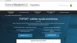 FAFSA: solicitar ayuda económica | Federal Student Aid