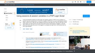 Using sessions & session variables in a PHP Login Script - Stack ...