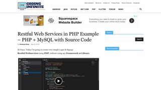 Restful Web Services in PHP Example - PHP + MySQL Best Practice