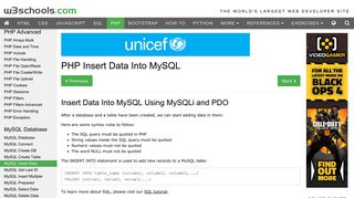 PHP Insert Data Into MySQL - W3Schools