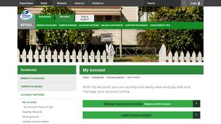 Residential - My Account - Ergon Energy