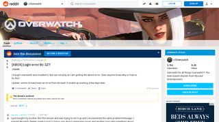 [XBOX] Login error Bc-127 : Overwatch - Reddit