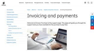 Invoicing and payments - Ericsson