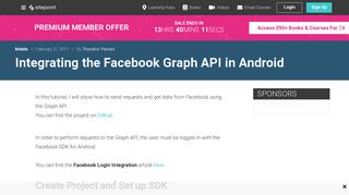 Integrating the Facebook Graph API in Android — SitePoint
