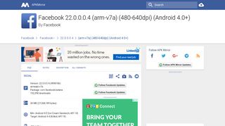 Facebook 22.0.0.0.4 (arm-v7a) (480-640dpi) (Android 4.0 ... - APKMirror