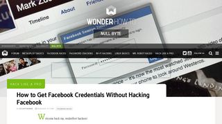 Hack Like a Pro: How to Get Facebook Credentials Without Hacking ...