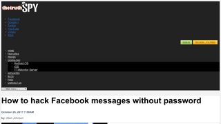 How to hack Facebook messages without password - TheTruthSpy