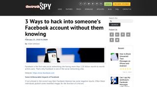 3 Ways to hack into someone's Facebook account without them knowing