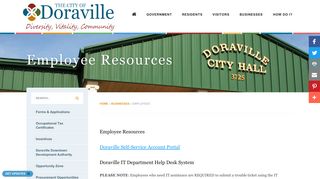 Employee Resources - City of Doraville