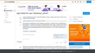 sql server - login failed for user 'distributor_admin' - Stack Overflow
