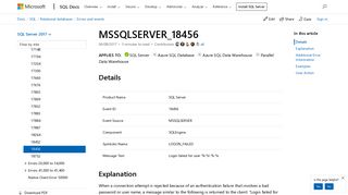 error 18456 in SQL Server - Microsoft Docs