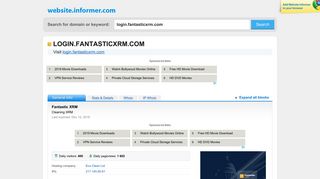 login.fantasticxrm.com at WI. Fantastic XRM - Website Informer