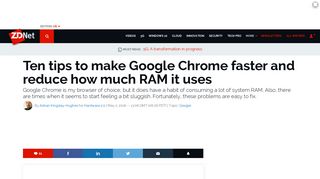 Ten tips to make Google Chrome faster and reduce how much RAM it ...