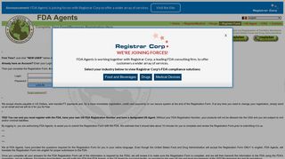 US FDA Login food facility registration form - FDA Agents