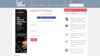 Login - FontSpace