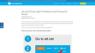 att.net Email Login Problems and Password Reset Guide 2017