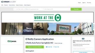 O'Reilly Careers Application Jobs in Springfield, MO - O'Reilly Auto Parts