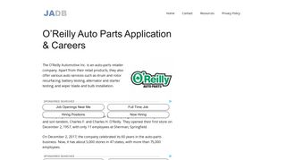 O'Reilly Auto Parts Application - Careers - (APPLY NOW)