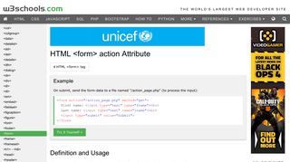 HTML form action Attribute - W3Schools