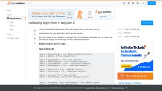 validating login form in angular 2 - Stack Overflow