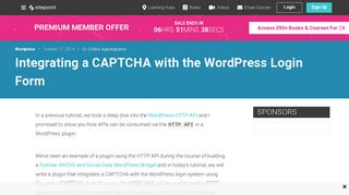 Integrating a CAPTCHA with the WordPress Login Form - SitePoint