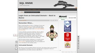 Login from an Untrusted Domain - Back to Basics | SQL RNNR