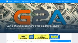 G2A is charging customers to log into their accounts - MSPoweruser