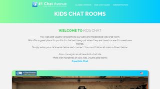 Free Kids Chat Rooms - #1 Chat Avenue
